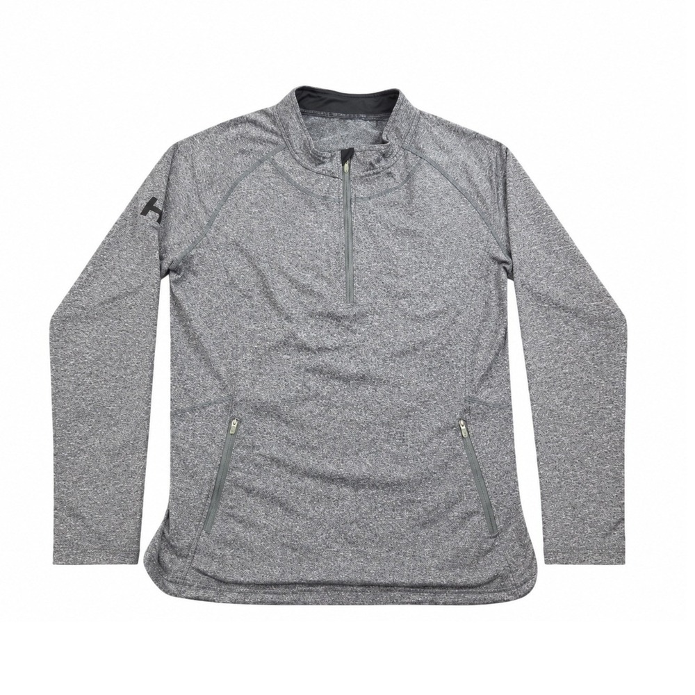 UNRL Elite Quarter Zip Pullover Mens Large Gray Performance Athletic Activewear